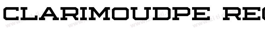 ClarimoUDPE Regular字体转换